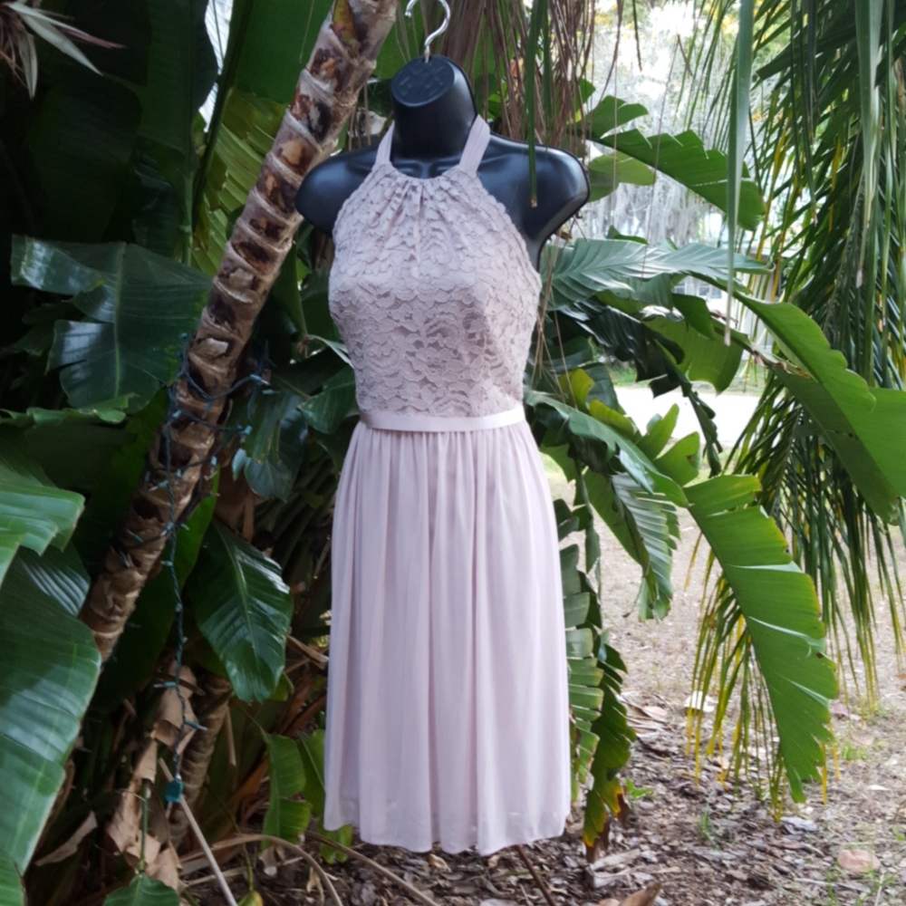 David's bridal halter dress